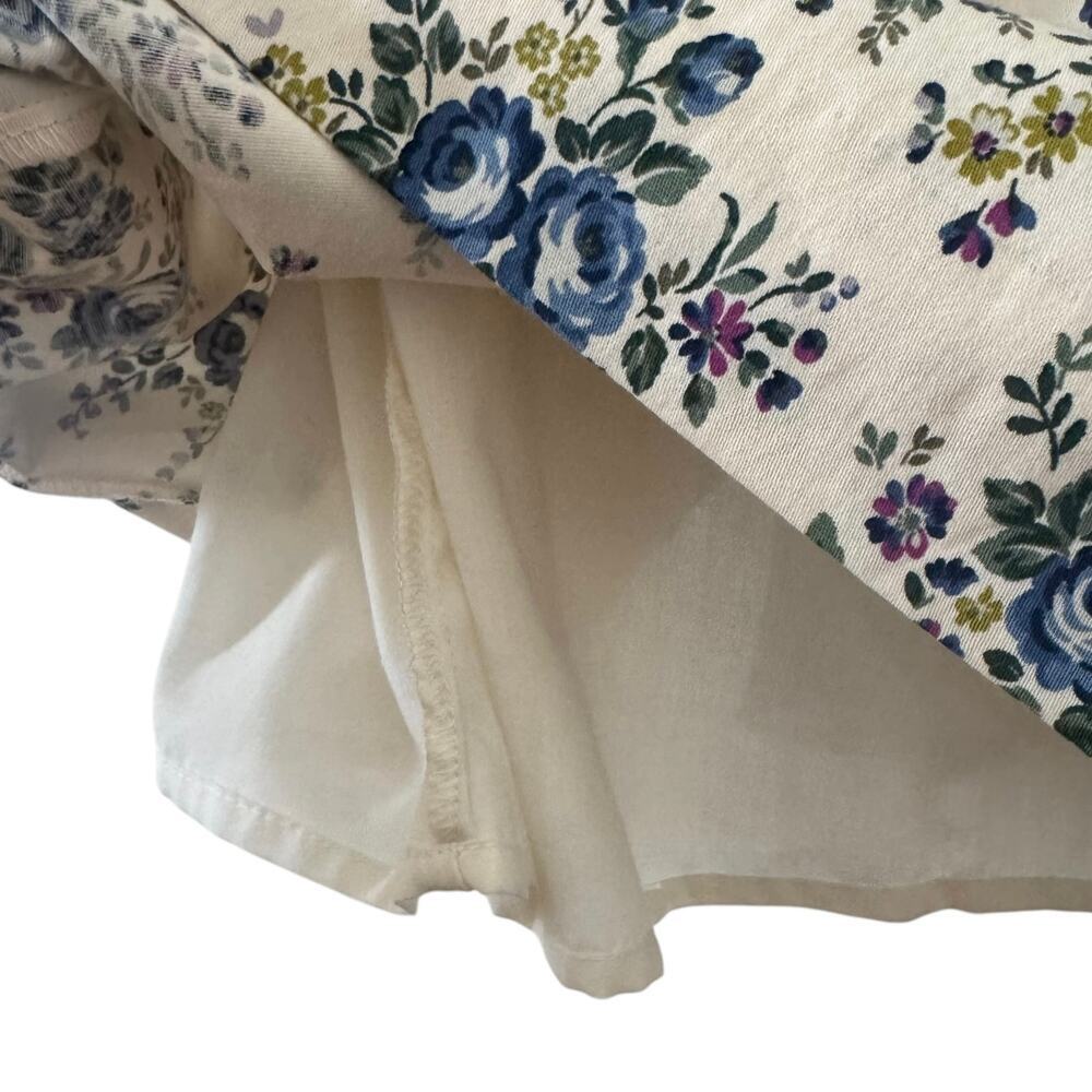 Tuckernuck Cream Mini Dress with Blue Floral Pattern - Picture 3 of 8